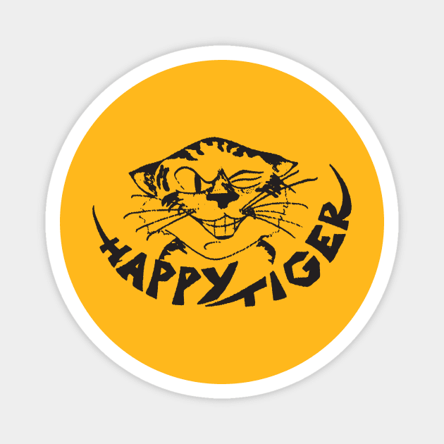 Happy Tiger Records Magnet by MindsparkCreative